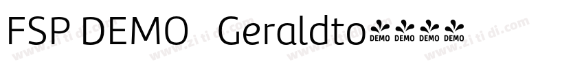 FSP DEMO   Geraldto字体转换